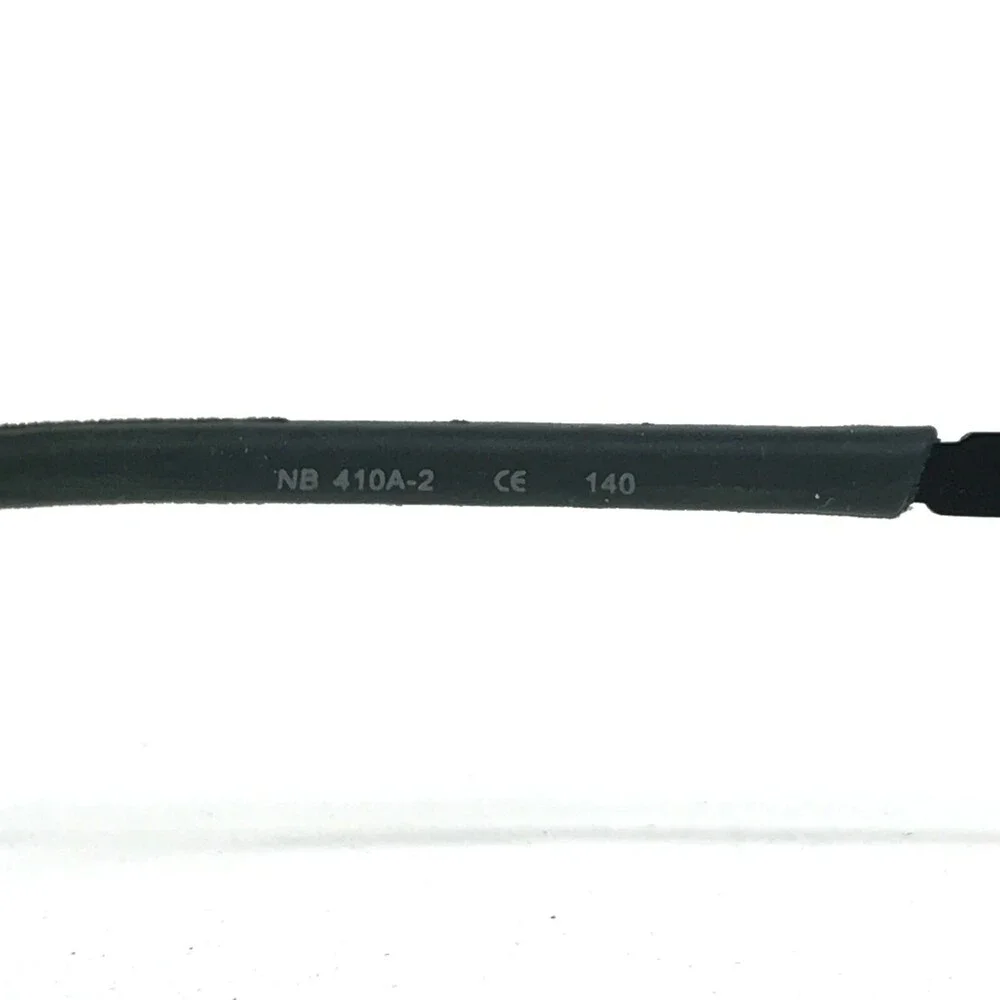 New Balance NB 410A-2 Eyeglasses Frames Black Gray Rectangular Full Rim 140